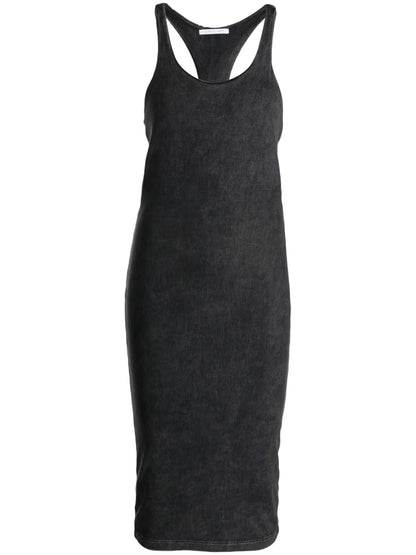 Mineral Ribbed-Knit Midi Dress