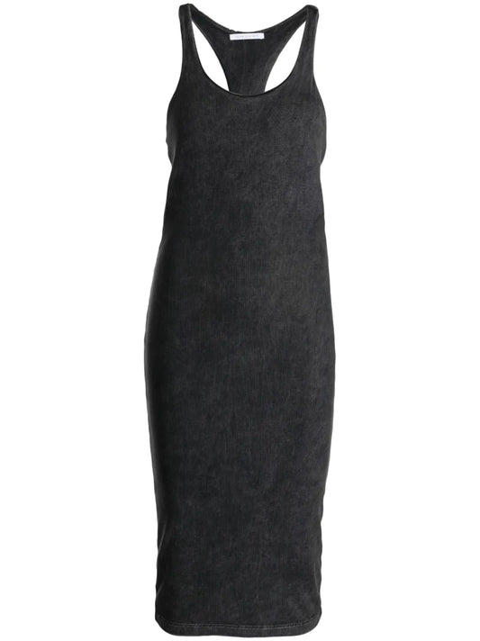 Mineral Ribbed-Knit Midi Dress
