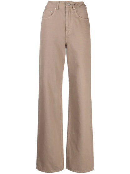 Paisley High-Rise Wide-Leg Jeans