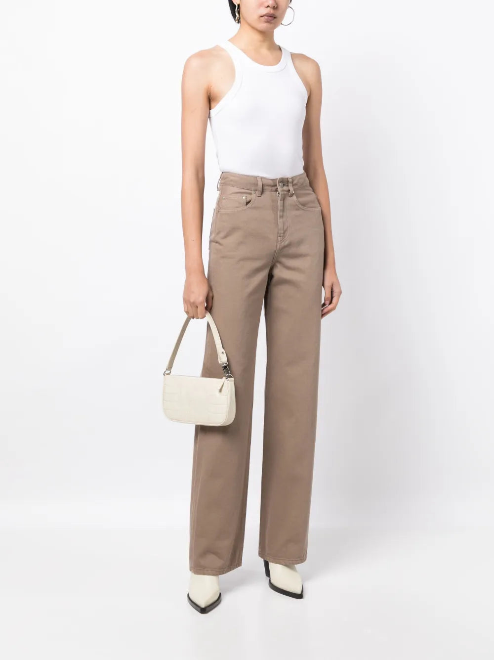 Paisley High-Rise Wide-Leg Jeans