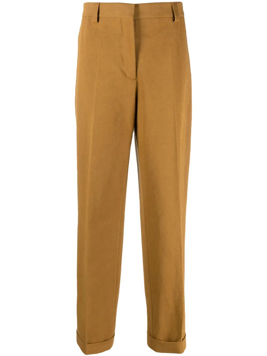 Logo-Embroidered Gabardine Trousers