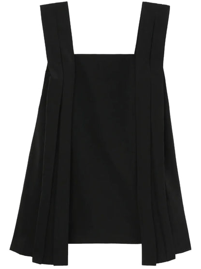Pleat-Detail Sleeveless Minidress