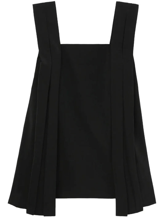 Pleat-Detail Sleeveless Minidress