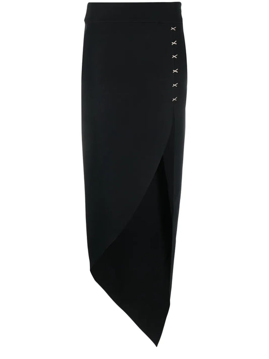 Crystal-Detailing Asymmetric Maxi Skirt