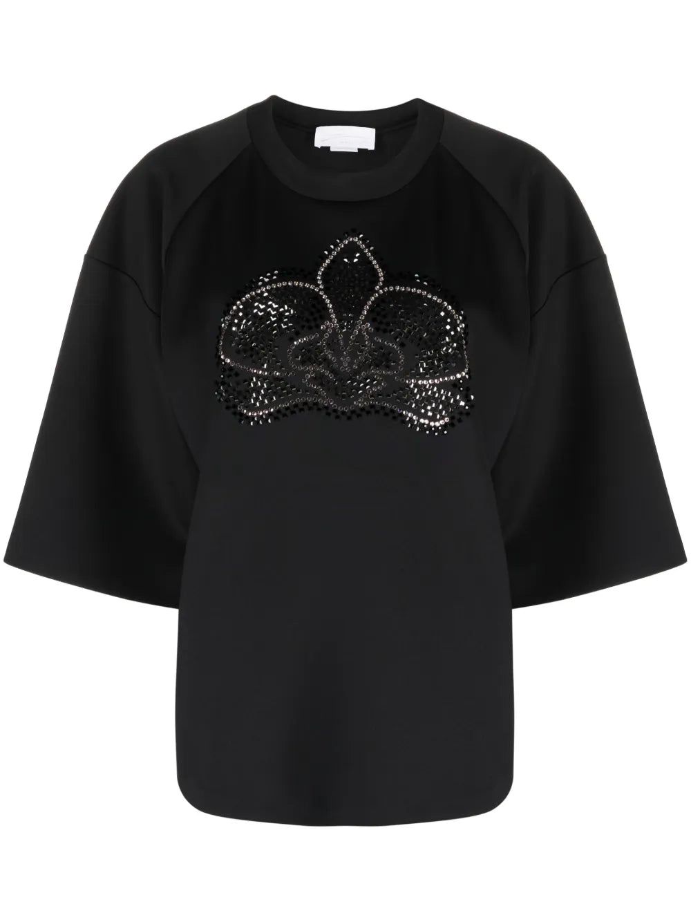 Crystal-Embellished Short-Sleeved T-Shirt
