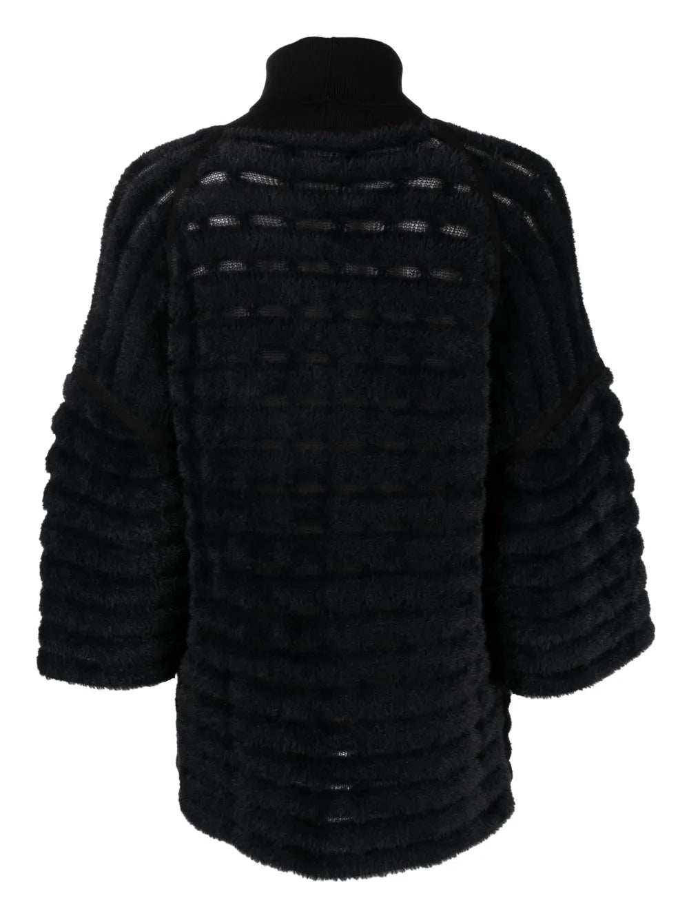Roll-Neck Textured-Finish Jumper