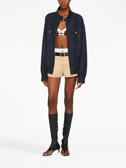Low-Rise Cotton Chino Shorts