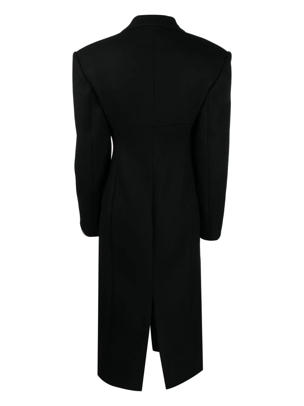Notched-Collar Zip-Up Coat