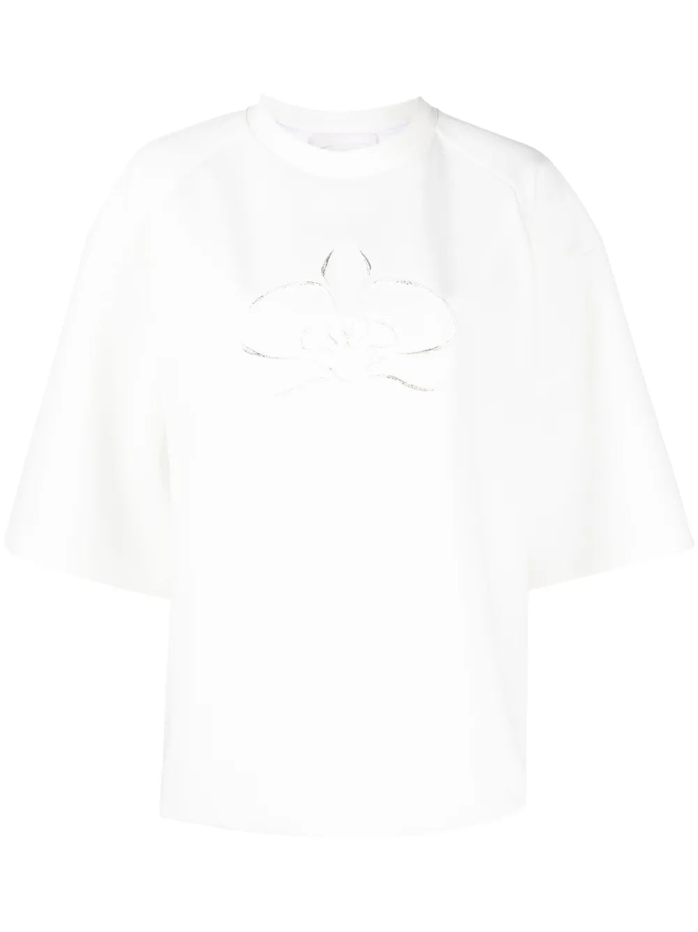 Motif-Embroidered T-Shirt