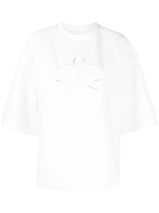 Motif-Embroidered T-Shirt