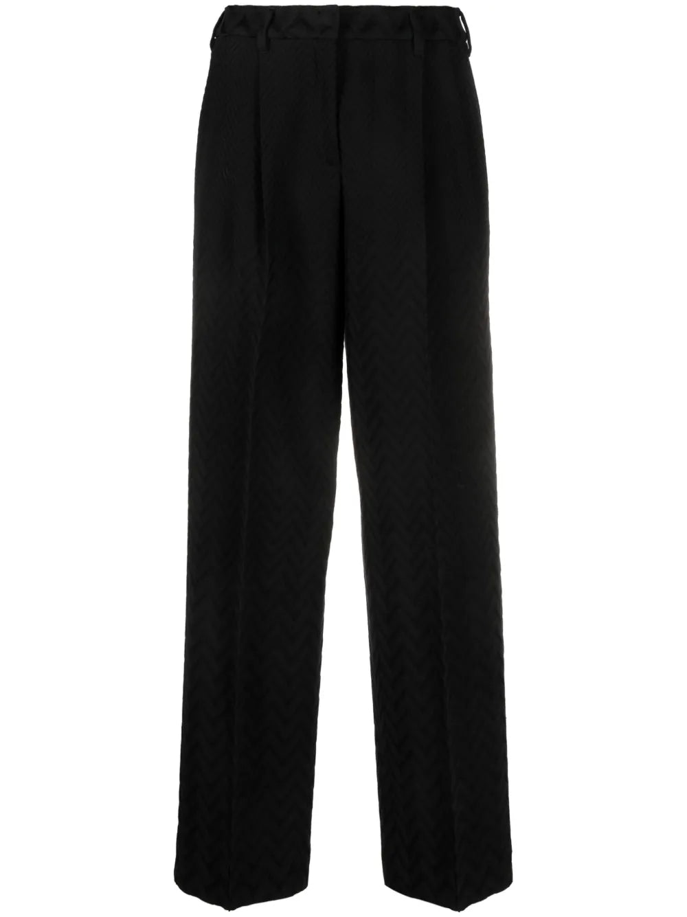 Chevron Straight-Leg Trousers