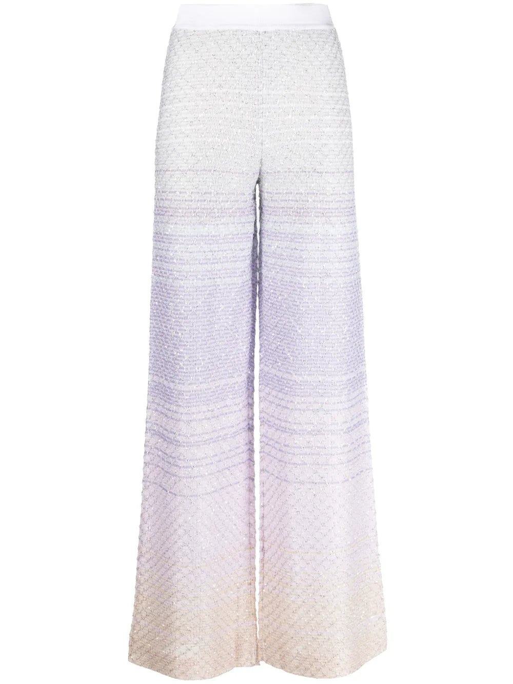 Sequined Straight-Leg Pants