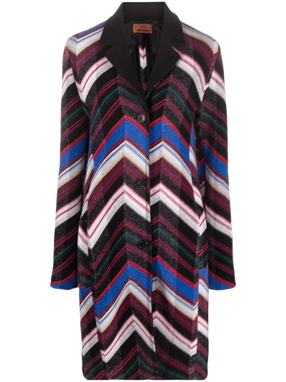 Zigzag Wool Coat