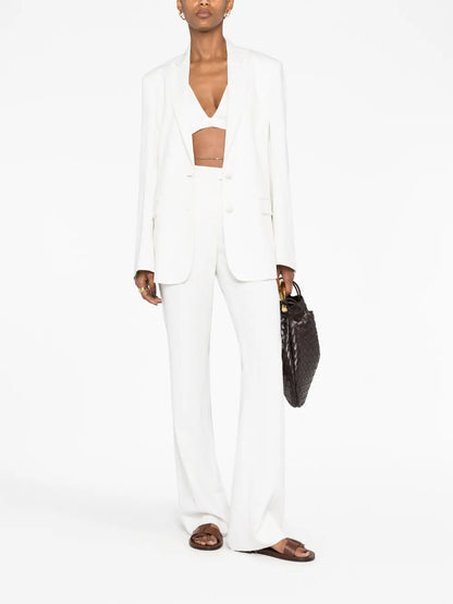 Pressed-Crease Tailored Trousers