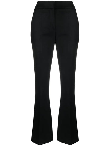 Laminated Flared Trousers