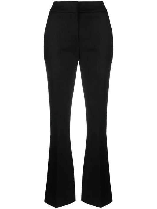 Laminated Flared Trousers