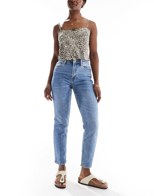 Emily High Waisted Straight Leg Jeans