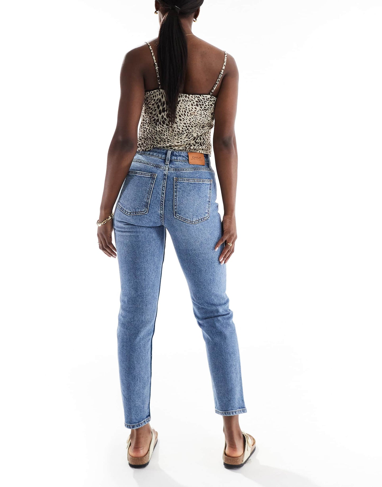 Emily High Waisted Straight Leg Jeans