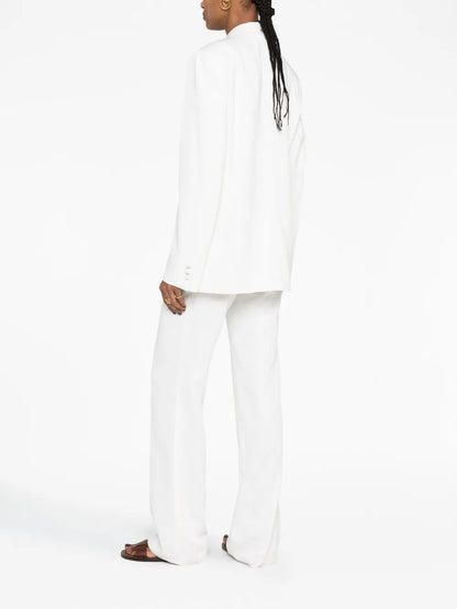 Textured Single-Breasted Blazer