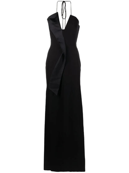 V-Neck Sleeveless Long Dress