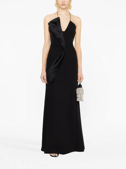 V-Neck Sleeveless Long Dress