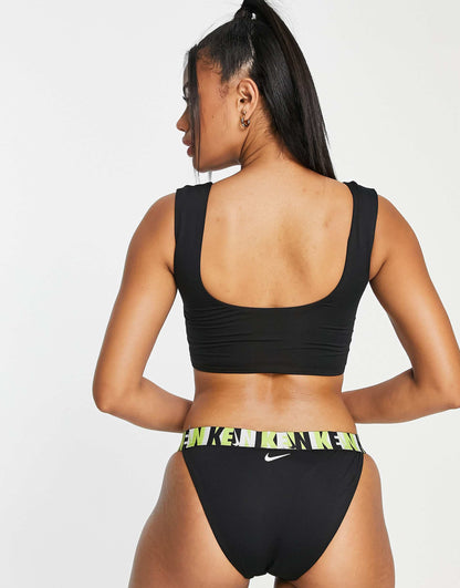 Logo Tape Banded Bikini Bottom