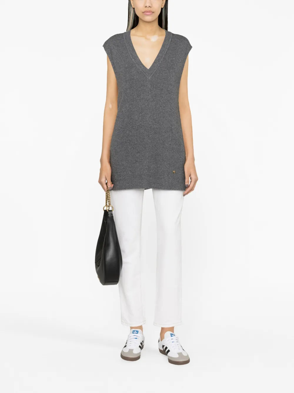 Ribbed-Knit Sweater Vest