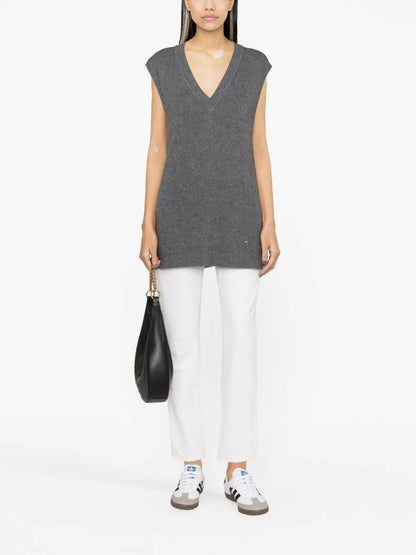 Ribbed-Knit Sweater Vest