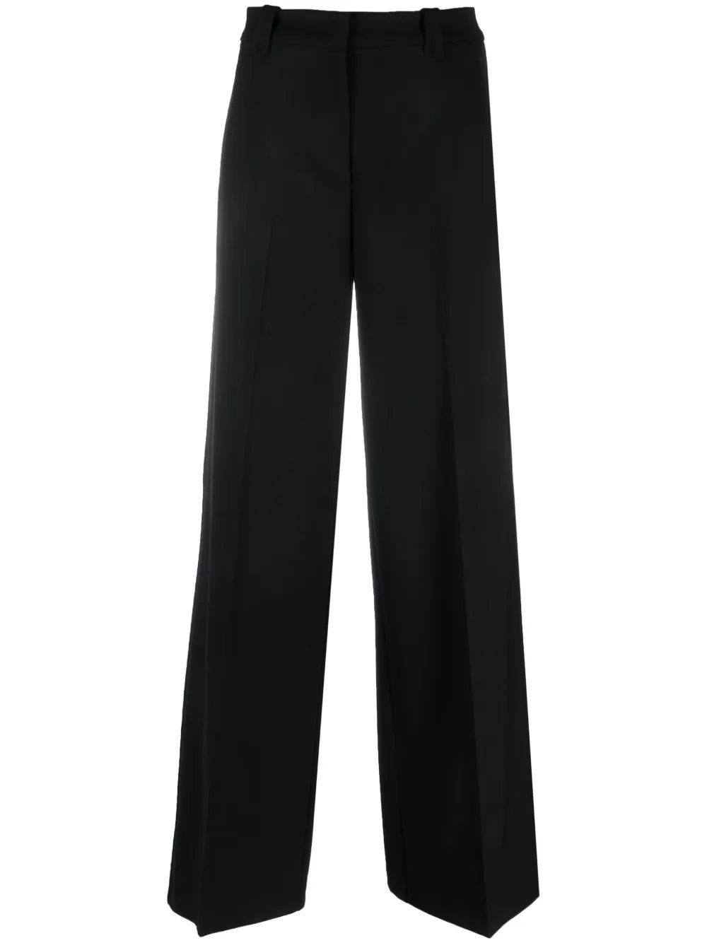 Pressed-Crease Wide-Leg Trousers