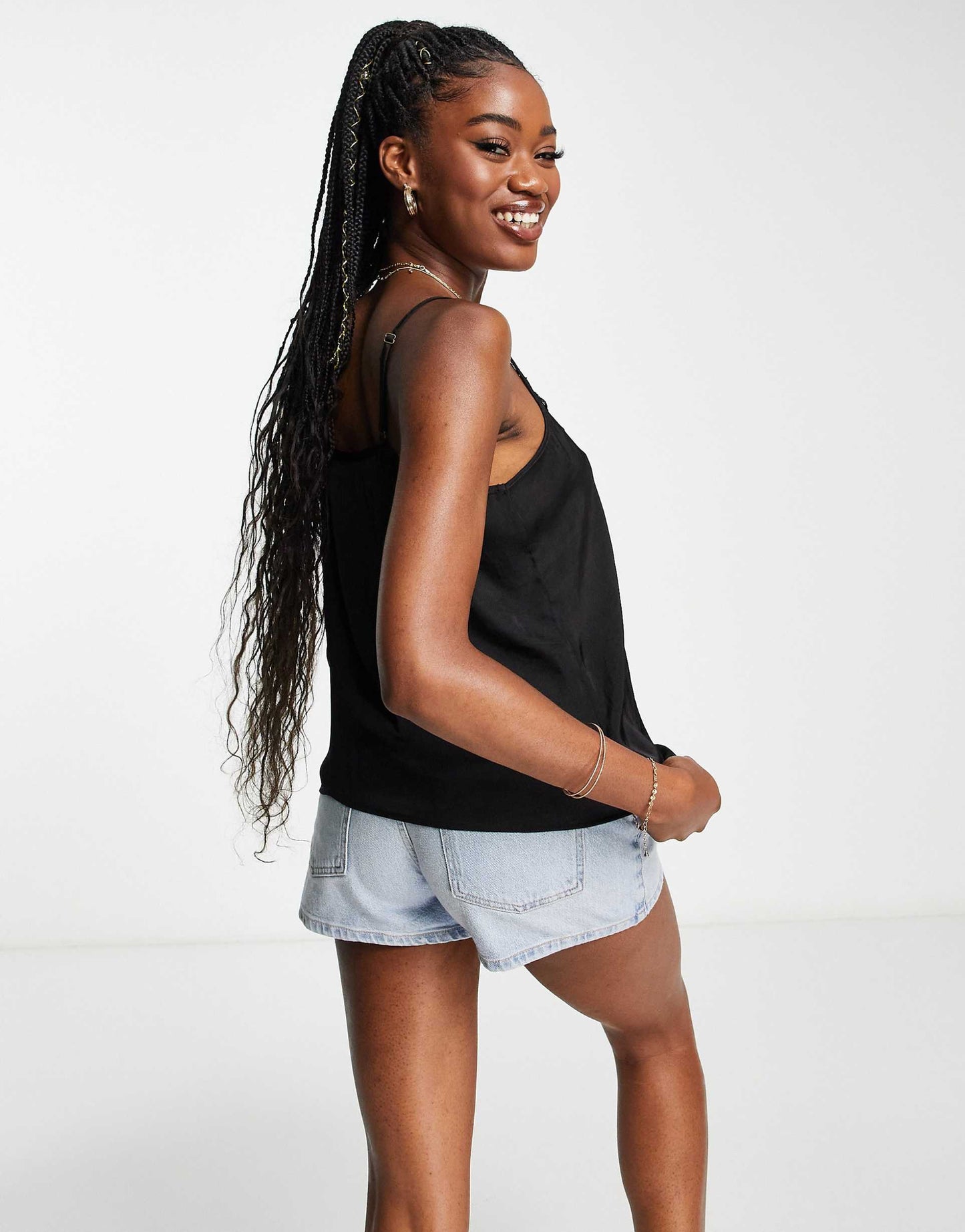 Lace Trim Cami Top