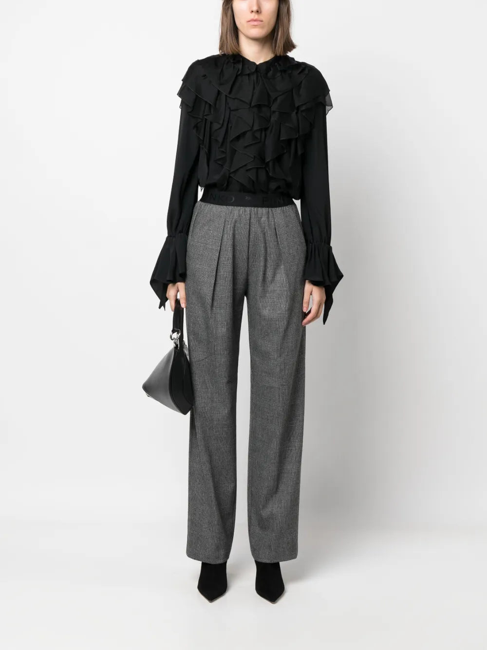 Ruffled Long-Sleeves Blouse