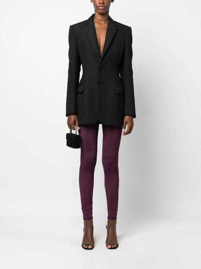Logo-Print Pattern Leggings