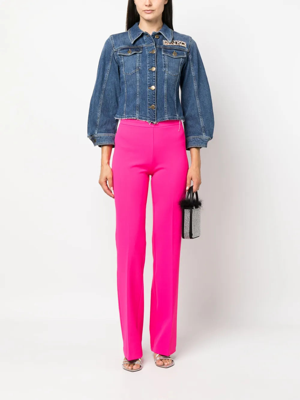 High-Waisted Tailored Trousers