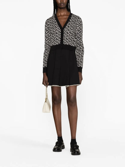 Logo-Jacquard Cardigan