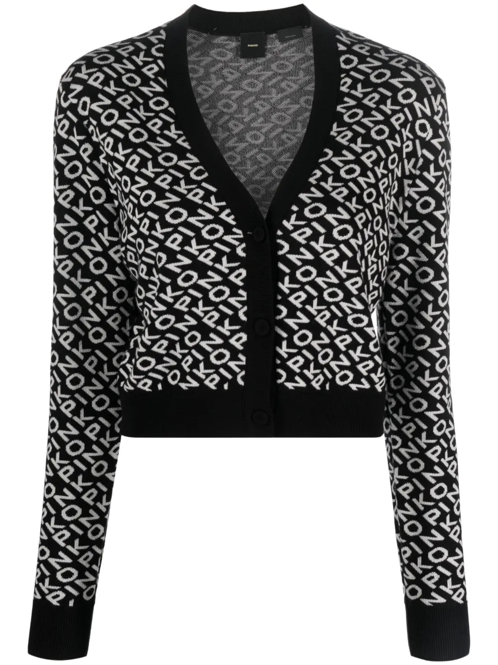 Logo-Jacquard Cardigan