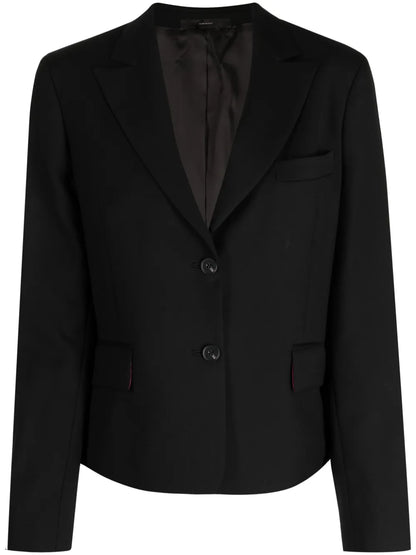 Single-Breasted Wool Blazer