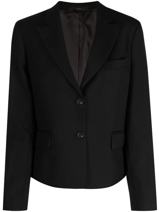 Single-Breasted Wool Blazer