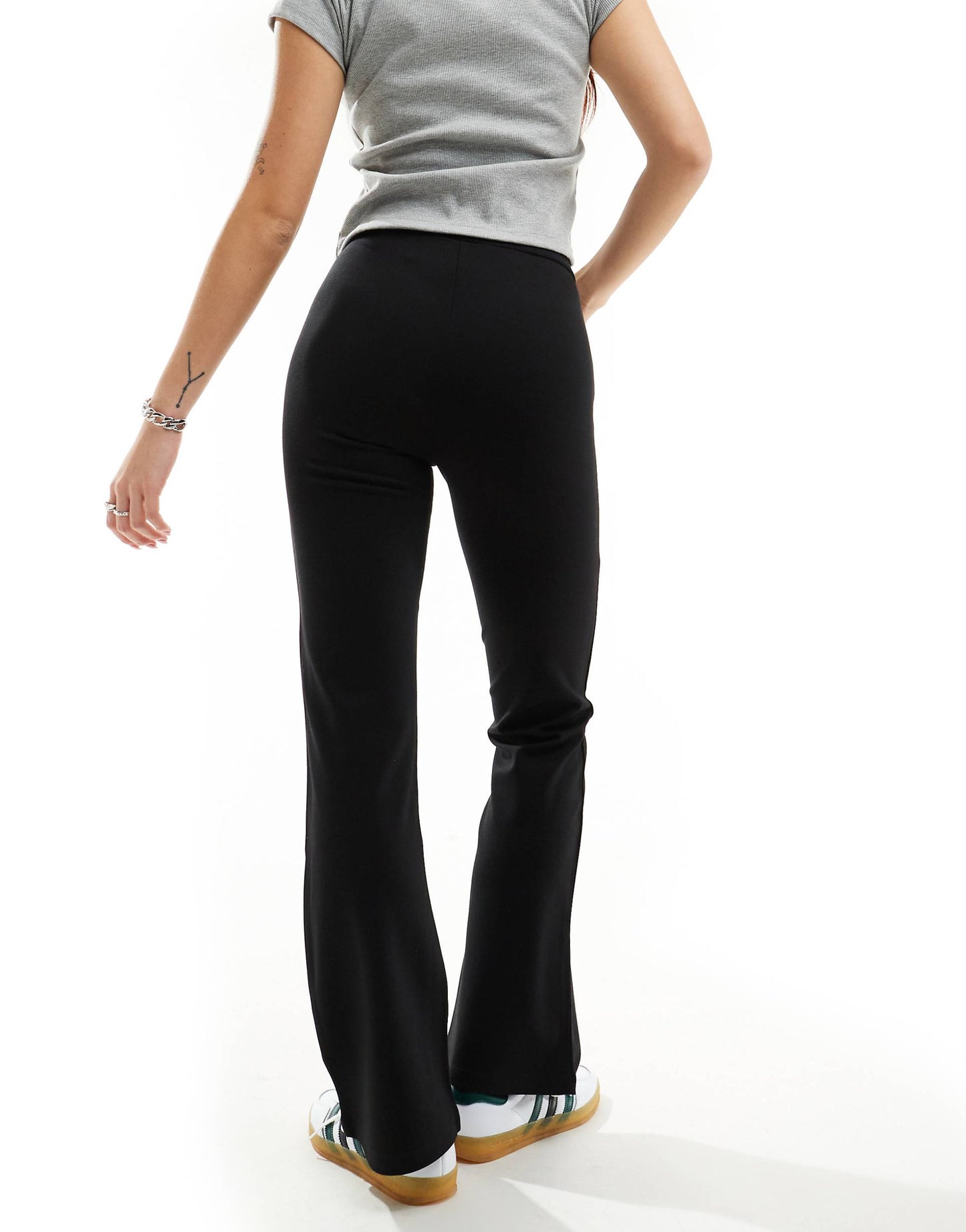 High Waisted Flare Trousers