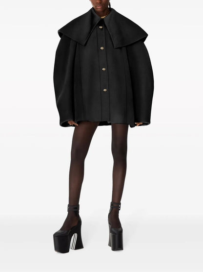 Single-Breasted Wool Coat