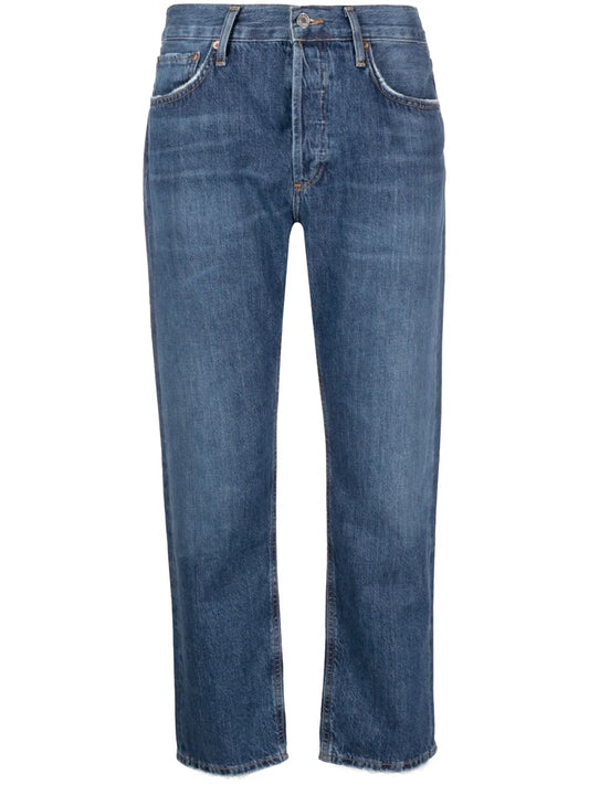 Low-Rise Cropped Jeans