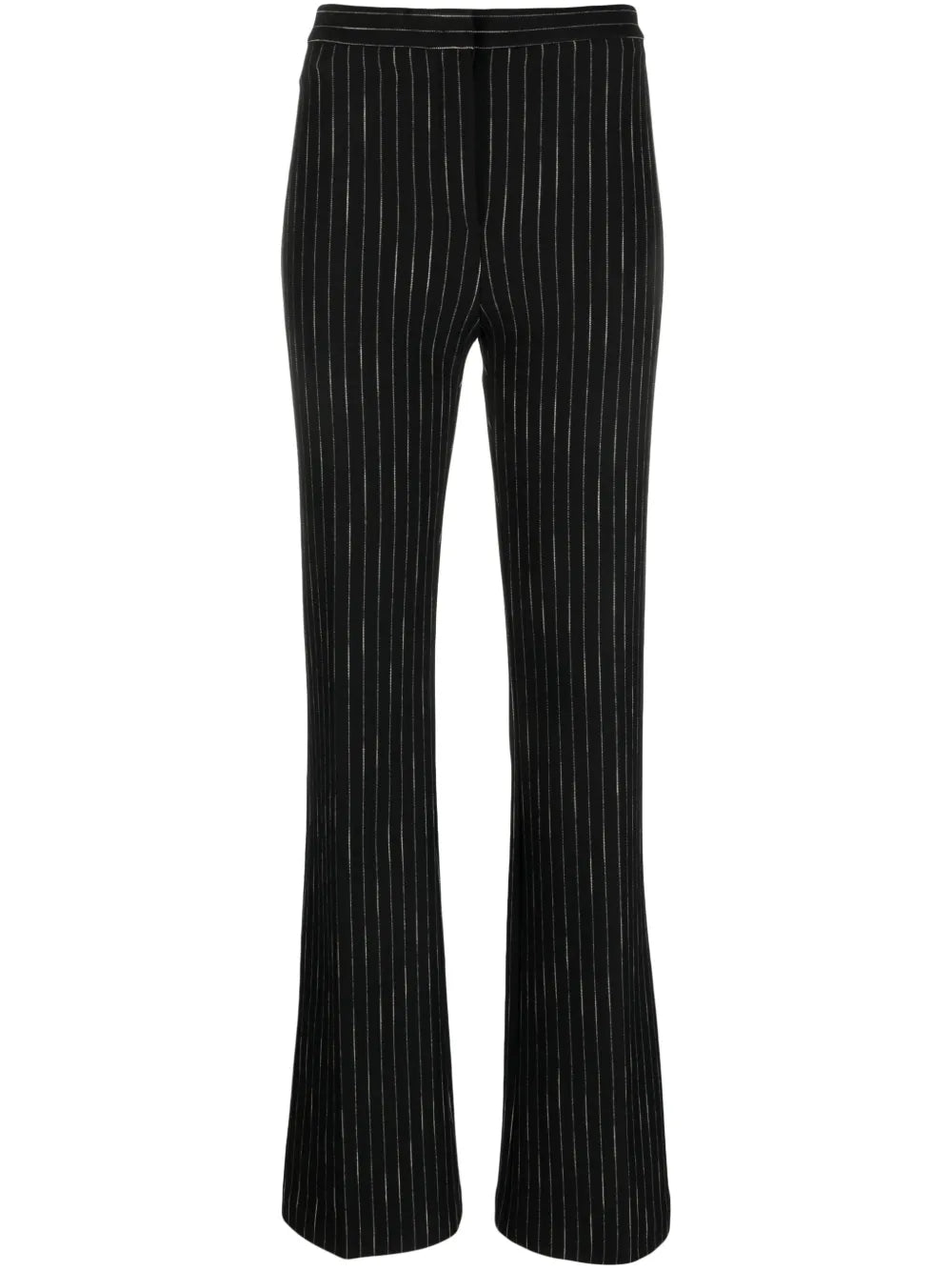 Pinstriped Flared Tailored Trousers