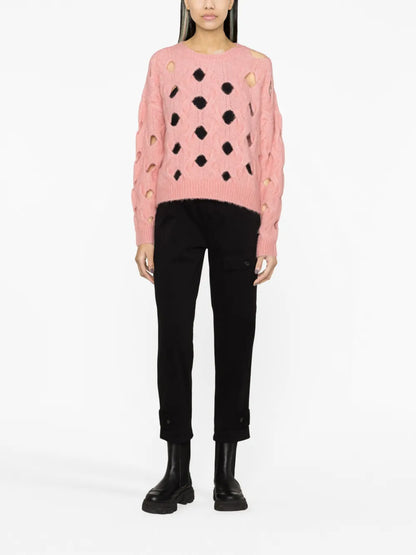 Cable Knit Cut-Out Jumper