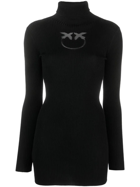 Intarsia-Knit Logo Roll-Neck Jumper