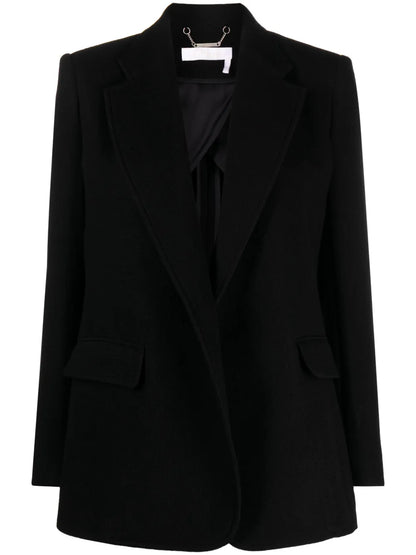 Single-Breasted Open-Front Blazer