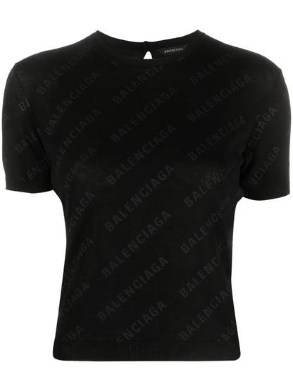 Mini Allover Logo Knitted Top