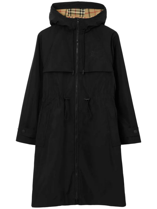 Ekd Embroidered Hooded Coat