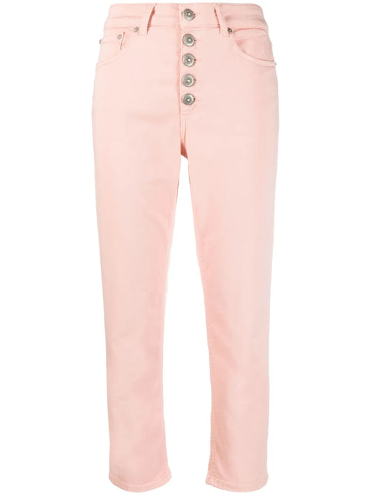 Cropped Dyed Tapered Jeans