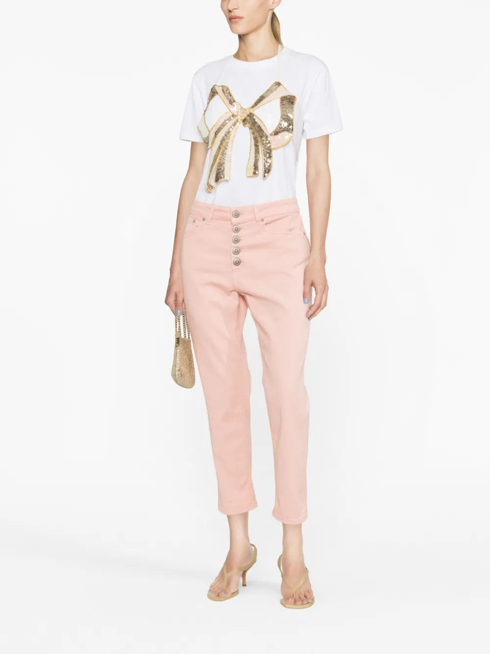 Cropped Dyed Tapered Jeans