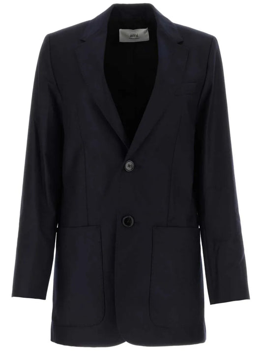 Single-Breasted Wool Blazer