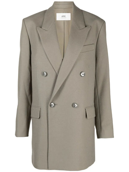 Double-Breasted Virgin Wool Blazer